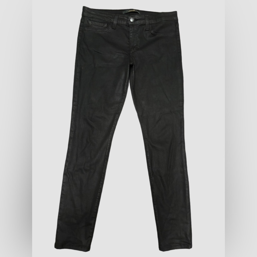 Joe’s Jeans Coated Black Skinny Pants Size 30 - Picture 2 of 7